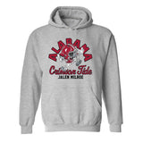 Alabama - NCAA Football : Jalen Milroe - Fashion Shersey Hooded Sweatshirt